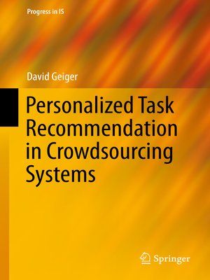 cover image of Personalized Task Recommendation in Crowdsourcing Systems